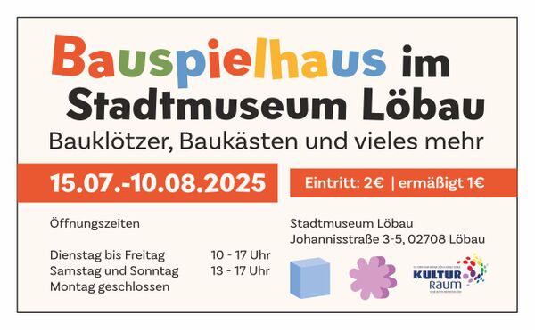 Titelbild der Veranstaltung Bauspielhaus im Stadtmuseum Löbau