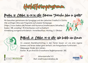 Titelbild der Veranstaltung Herbstferien im Stadtmuseum