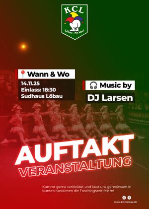 Titelbild der Veranstaltung Fasching - Auftakt Veranstaltung - KC Löbau