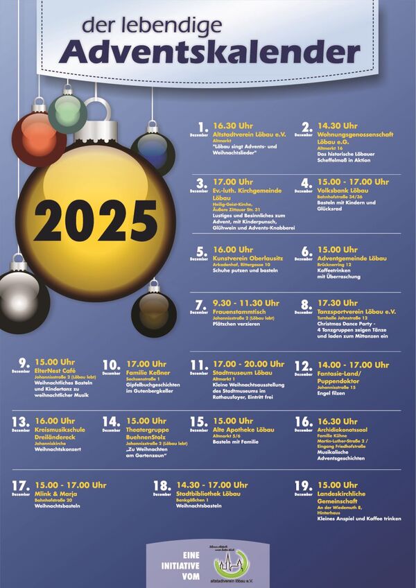 Titelbild der Veranstaltung Der lebendige Adventskalender 2025