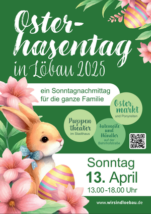 Titelbild der Veranstaltung Osterhasentag der Werbegemeinschaft der Löbauer Händler & Gewerbetreibenden e.V.
