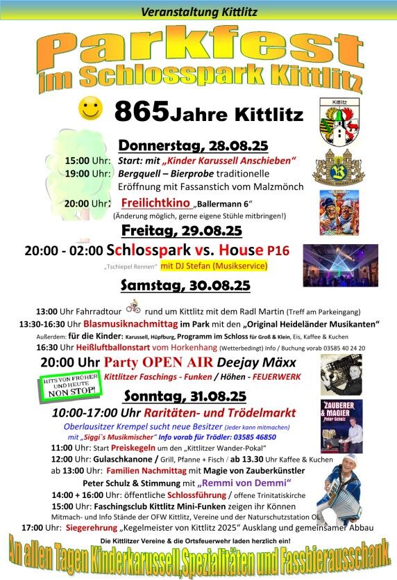 Titelbild der Veranstaltung Parkfest in Kittlitz