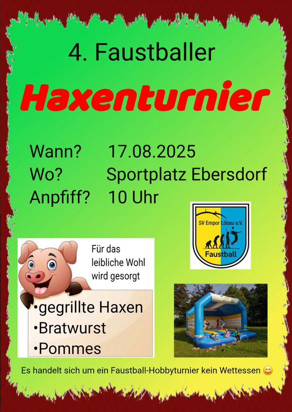 Titelbild der Veranstaltung Haxenturnier
