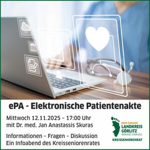 Titelbild der Veranstaltung ePA - Die elektronische Patientenakte
