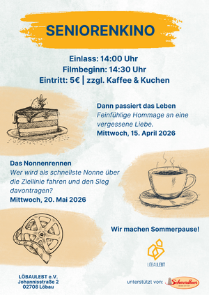 Titelbild der Veranstaltung Seniorenkino bei LöbauLebt