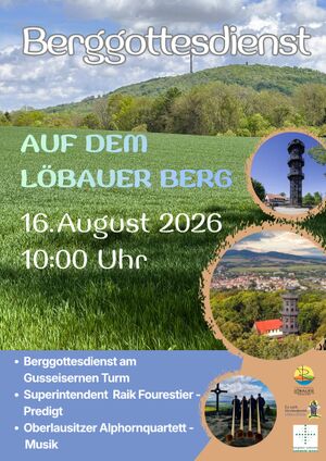 Titelbild der Veranstaltung Berggottesdienst auf dem Löbauer Berg