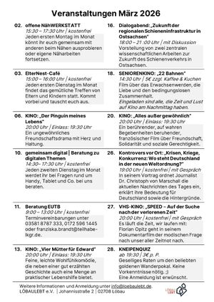 Titelbild der Veranstaltung Veranstaltungen bei LöbauLebt
