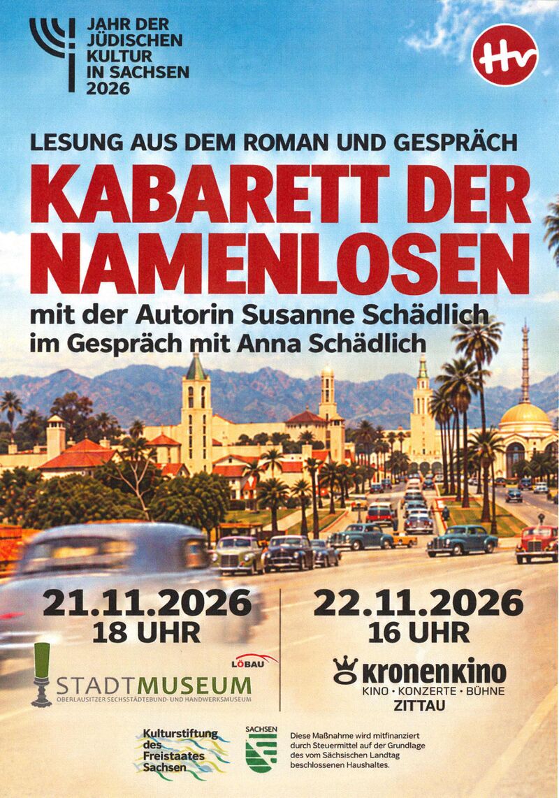 Einladung zur Lesung aus dem Roman und Gespräch mir der Autorin Susanne Schädlich 