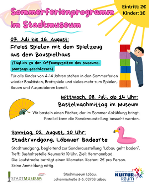 Titelbild der Veranstaltung Sommerferien im Stadtmuseum