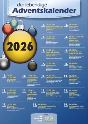 Titelbild der Veranstaltung Lebendiger Adventskalender 2026: 