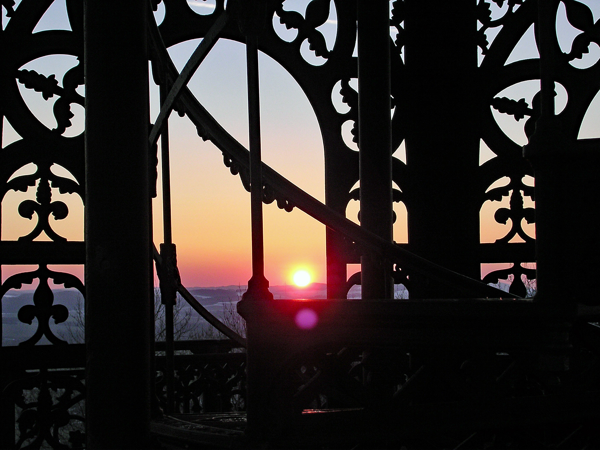 Blick Gusseiserner Turm